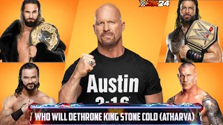 🔴 WHO WILL DETHRONED KING STONE COLD | ROMAN REIGNS RETURN DATE #wwe2k23 #wwe2k23omg #wwe2k24