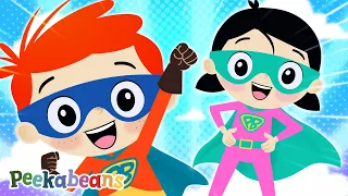 Superhero Song | Nursery Rhymes & Kids Songs @PeekabeansKidsSongs