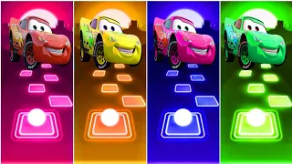 Rad Mcqueen 🆚 Yellow Mcqueen 🆚 Pink Mcqueen 🆚 Green Mcqueen | Mcqueen Tiles Hop EDM Rush Gameplay