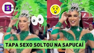 Musa do Carnaval, Gabriela Versiani perde tapa-sexo no meio da Sapucaí: 'Vergonha'
