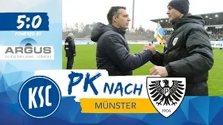 KSC-Pressekonferenz nach Münster (18. Spieltag)