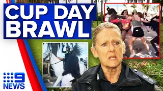 Melbourne Cup Day celebrations turn violent, police investigate St Kilda brawls | 9 News Australia