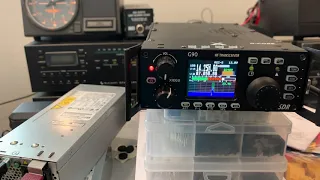 My first QSO using the Xiegu G90 20 watt HF radio, with surprising results!