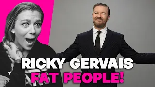 AMERICAN REACTS TO RICKY GERVAIS FAT PEOPLE | AMANDA RAE