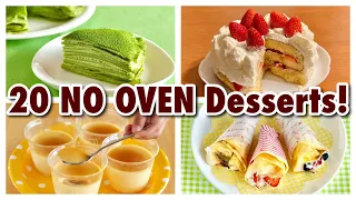 20 NO OVEN Dessert Recipes and more!!! | OCHIKERON | Create Eat Happy :)