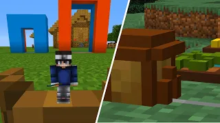 Small Blocks in Non-Euclidean Minecraft (Bits and Chisels)