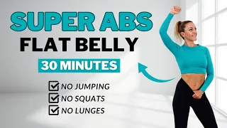 🔥30 Min SMALL WAIST + ABS🔥All Standing🔥Lose Belly Fat🔥No Jumping🔥No Repeat🔥