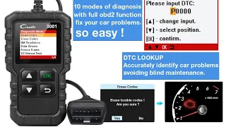 Мультимарочный OBD II сканер  LAUNCH X431 CR3001 с AliExpress. Диагностируем систему впрыска.