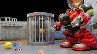 Pacman and Sonic finally defeat Robot Eggman