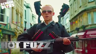 "Sergeant Angel is back, check out his horse!" | Hot Fuzz | Screen Bites