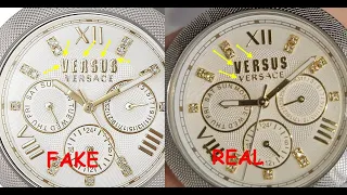 Versace watch real vs fake. How to spot fake Versace Versus wrist watch
