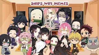 Demon Slayer React to Ships | WiFi Password Memes - TanKana, ZenNezu, GiyuShino (ft. Hashira)