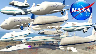 GTA V: Every Boeing NASA Cargo Airplanes Low Landings Hard Touchdowns Stunning Compilation