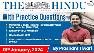 The Hindu Analysis by Prashant Tiwari | 1 January | Current Affairs Today | StudyIQ