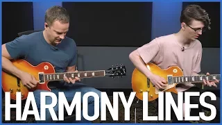 GUITARMONIES! Creating Harmony Lines On Guitar - Lead Guitar Lesson