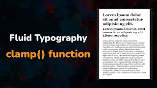 Адаптивный шрифт с помощью функции clamp() CSS || Fluid typography - clamp() function CSS