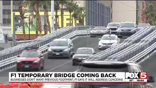 F1 temporary bridge coming back to Las Vegas
