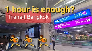 Bangkok Airport Transit | Rush Transfer Walk Thai Airways Connection Flight Guide