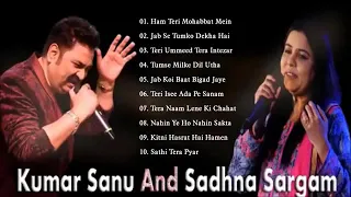 Kumar Sanu & Sadhna Sargam Evergreen Romantic Songs 🎵 | 90's Superhit Songs Jukebox