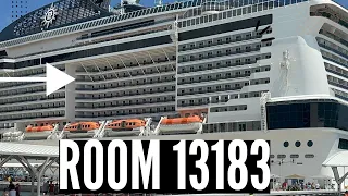 Should you BOOK a PARTIALLY Obstructed View Stateroom? | MSC Meraviglia Room 13183