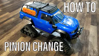 TRAXXAS TRX4 How to Change the Pinion Gear - A Guide