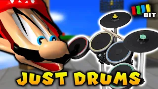 Is it Possible to Beat Super Mario 64 Using ONLY Rock Band Drums? [TetraBitGaming]