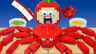 Lego MUKBANG | GIANT KING CRAB Eatingsound - Stop Motion & ASMR Video