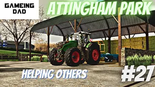 HELPING OTHERS! #fs22 #attinghampark #youtube #gameingdad #jcb #masseyferguson #valtra #fendt #lp