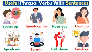 English Vocabulary: 20+ Useful Phrasal Verbs | Phrasal Verbs With Sentences | Listen And Practice