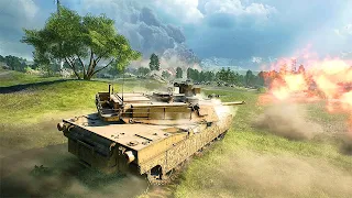 Battlefield 2042: Portal Gameplay - BF3 Rush of Ages - Caspian Border - M1A2 Abrams Tank Gameplay