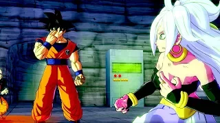 GOKU MEETS ANDROID 21 FOR THE FIRST TIME