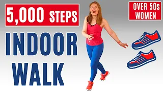 40 Minute INDOOR WALKING Workout for Women Over 50 | 5,000 STEPS Walk At Home | Lively Ladies