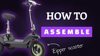 Electric Mobility Scooter Zipper T-Sport How To Assemble or a First Start