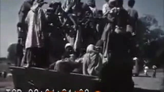 Rare Video of  Refugees Reaching Wahga Lahore -Indian Partition 1947