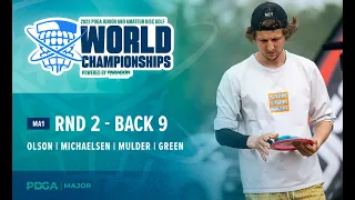 2023 PDGA Amateur and Junior Worlds | MA1 R2B9 Feature Card |  Olsen, Michaelsen, Mulder, Green