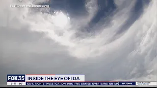 Inside the eye of Hurricane Ida