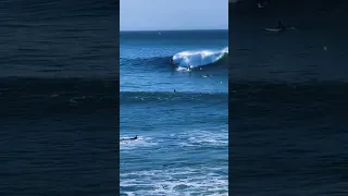 When Steamer Lane in Santa Cruz, CA gets big 🔥💛 #surfing #surfer #surflife #bigwaves #california