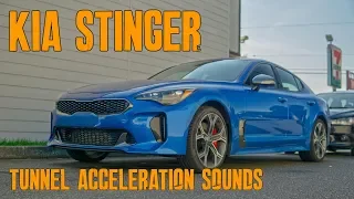 Kia Stinger GT Tunnel Acceleration and BOV SOUND!