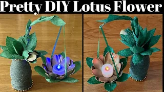 DIY Lotus Spoon Candle Holder/How To DIY Candle Holder Best out of Waste For Housewarming Decoration