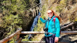 🇦🇹Laimacher Wasserfall (Austria, Tirol, Zillertal, Hippach), 01.04.2021