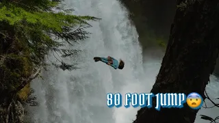 Cliff Jumping RAGING Waterfall | Oregon