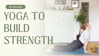 YOGA TO BUILD STRENGTH// 25 min Hatha yoga to build strength in the body @essential_yoga_with_frayah