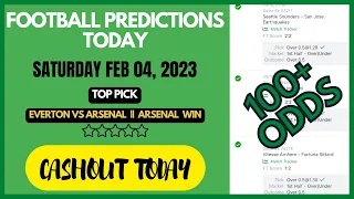 FOOTBALL PREDICTIONS TODAY 04/02/2023 | TODAY PREDICTIONS | BETTING TIPS | SPORTYBET TIPS