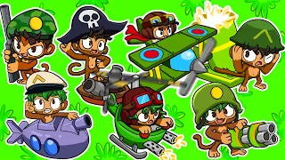 TYLKO MILITARNE MAŁPKI MARATON z MAĆKIEM - MARATON CHALLENGEY! | BLOONS TD6