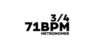 71 BPM Metronome 3/4