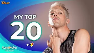 Eurovision 2024 | My Top 20 - NEW: 🇧🇪