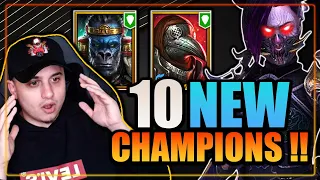 🚨 10 NEW CHAMPIONS REVEALED !! And They Look INSANE !! 🚨 Raid Shadow Legends (Test Server)