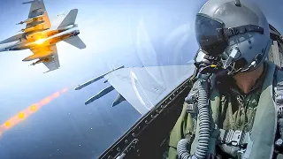 American Supersonic, Twin Engine F/A-18 Fighter Jet in Action