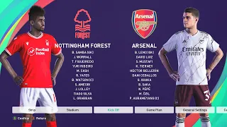 PES 2021 Gameplay : Nottingham Forest VS Arsenal (2-1), Professional Level