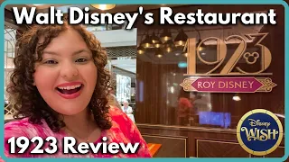 1923 Restaurant on The Disney Wish (Rotational Dinner Review) | Disney Cruise Line
